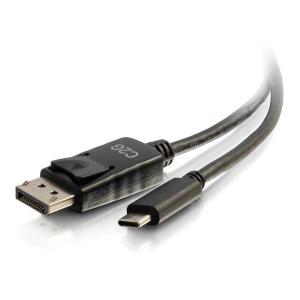USB-C to DisplayPort Adapter Cable 4K 30Hz - Black 30cm
