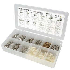 Assortment Of 12 Common Pc Screws With Plastic Carrying Case