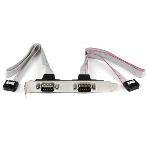 Dual Serial Port Header And Bracket - Db-9 To 10 Pin mboard